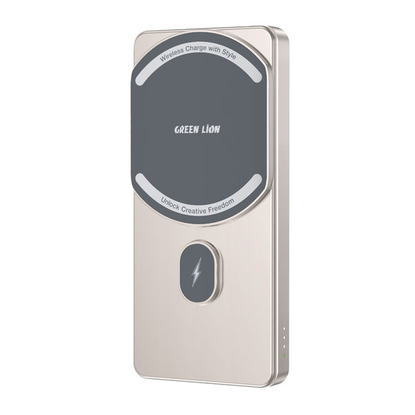 Green Lion MILTON 5000mAh Powerbank Titanium - باوربنك 5000 ملي امبير ماك سيف من كرين