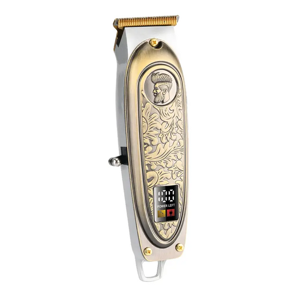 Green Lion Gentleman Hair Trimmer Gold - ماكنة حلاقة 1200 ملي امبير 5 واط مع شاشة رقمية من كرين ذهبي