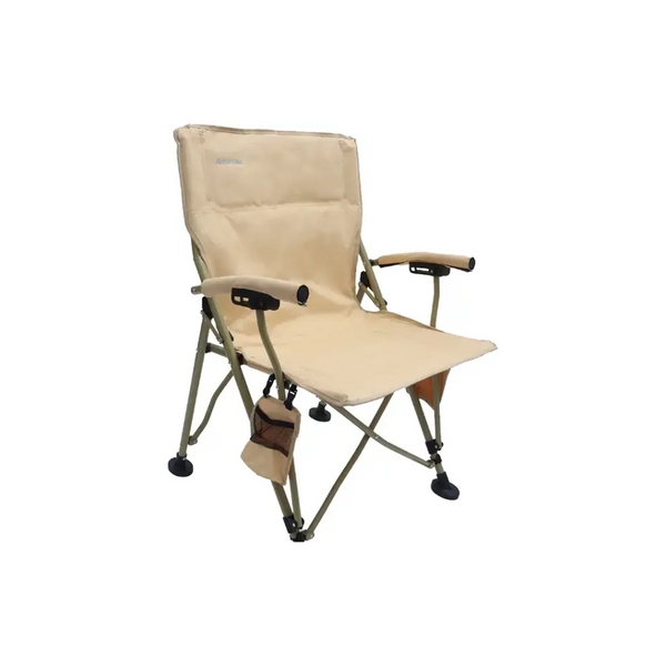 Green Lion Outdoor Camping Chair with Carrying Bag Desert Sand - كرسي تخييم خارجي مع حقيبة حمل من كرين