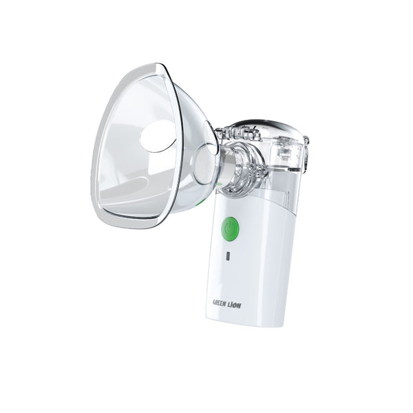 Green Lion Portable Nebulizer White - بخاخ محمول للربو وعلاج التنفس من كرين ابيض