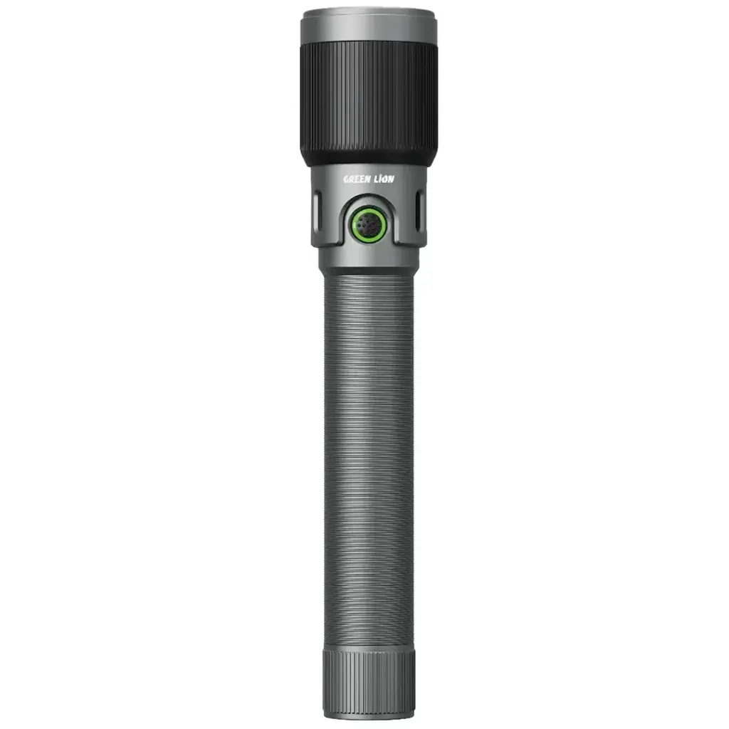 Green lion Ranger Pro Portable LED Torch 6000 mAh Gray - مصباح محمول فلاش لايت 6000 ملي امبير من كرين رمادي