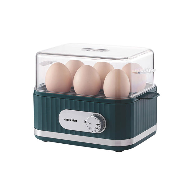 Green Lion Smart Egg Cooker Green - جهاز طهي البيض الذكي 400 واط بسعة 1-6 بيضات من كرين