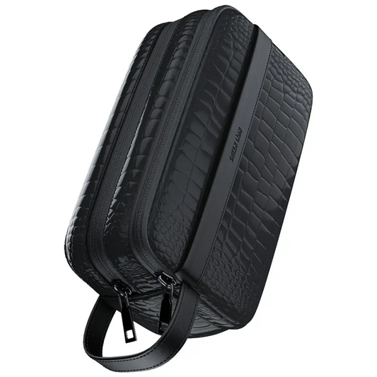 Green Lion Tirana Travel Pouch Black - حقيبة يد جلد محمولة من كرين اسود