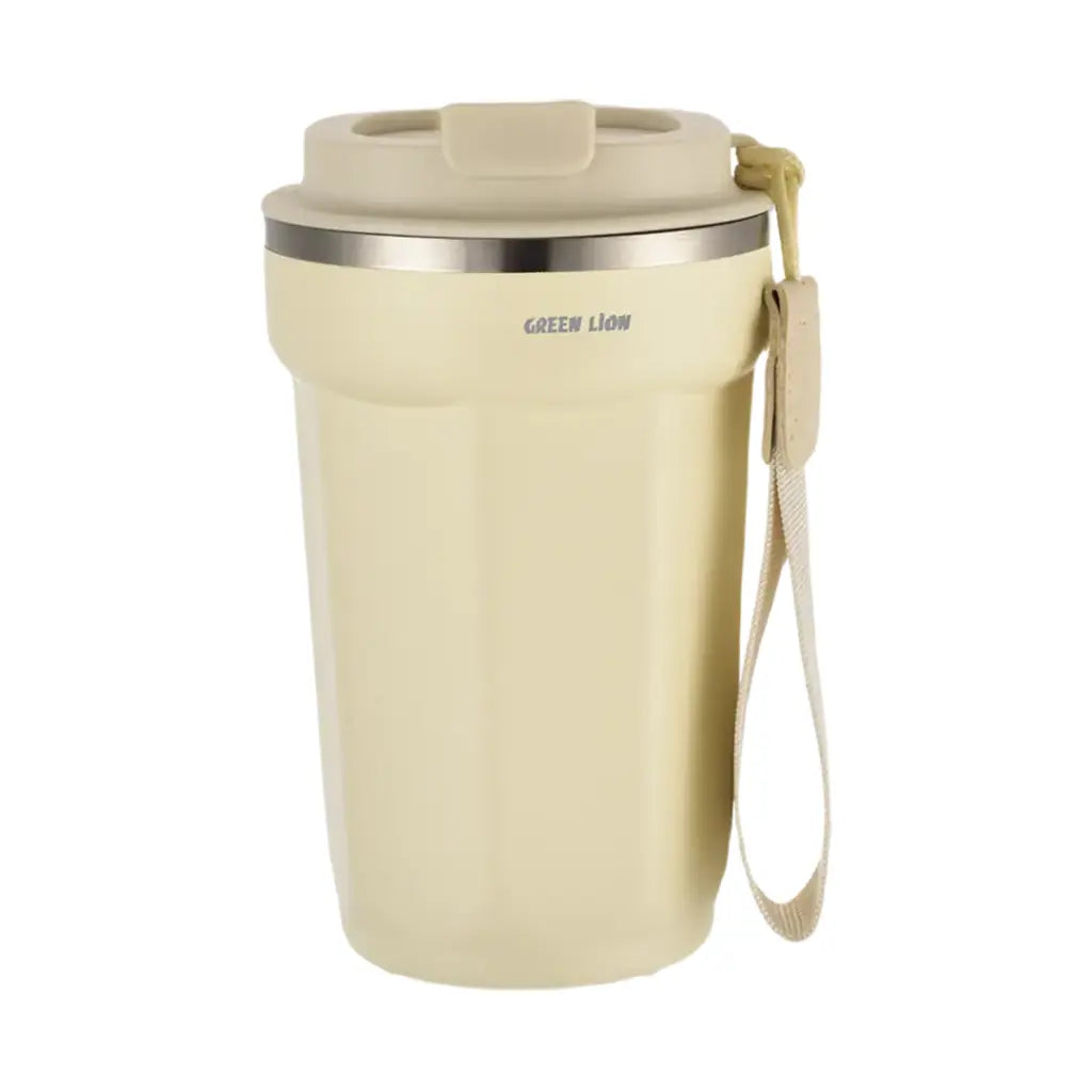 Green Lion Vacuum Mug 380 ml Beige - كوب معزول مفرغ من الهواء 380 مل من كرين بيجي