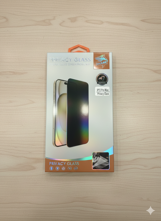 SHARK CASE FOR IPHONE 13 PRO MAX PRIVACY - لاصق زجاج مضلل ايفون ١٣ برو ماكس