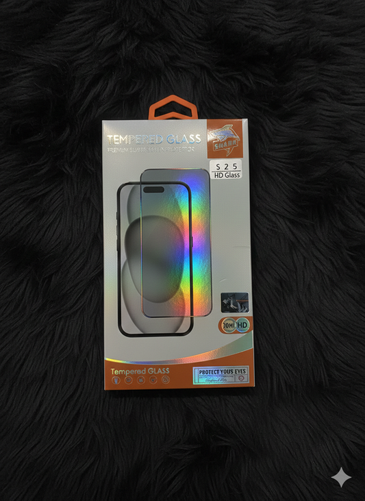 SHARK GLASS FOR SAMSUNG S25 - لاصق زجاج سامسونك اس ٢٥
