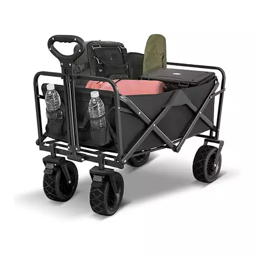 Green Lion Wagon Load Capacity 100 KG Black - صندوق تخزين متنقل قابل للطي من كرين