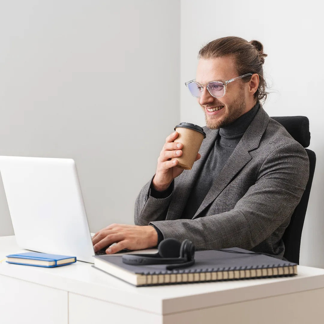 Green Lion Anti Blue Light Glass GL-AB01 Clear -نظارات شفافة للحماية من الضوء الازرق من كرين