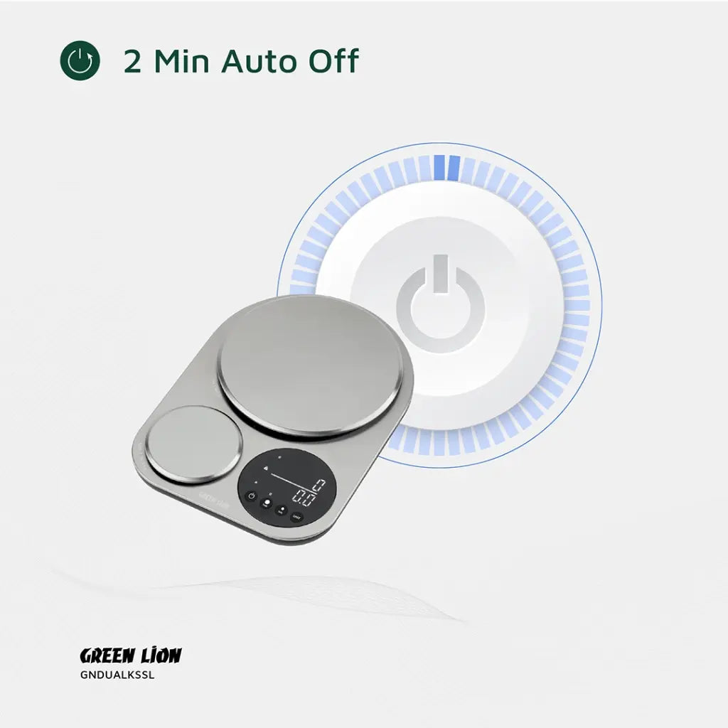 Green Lion Dual Kitchen Scale Silver - ميزان مطبخ ثنائي الاسطح من كرين فضي