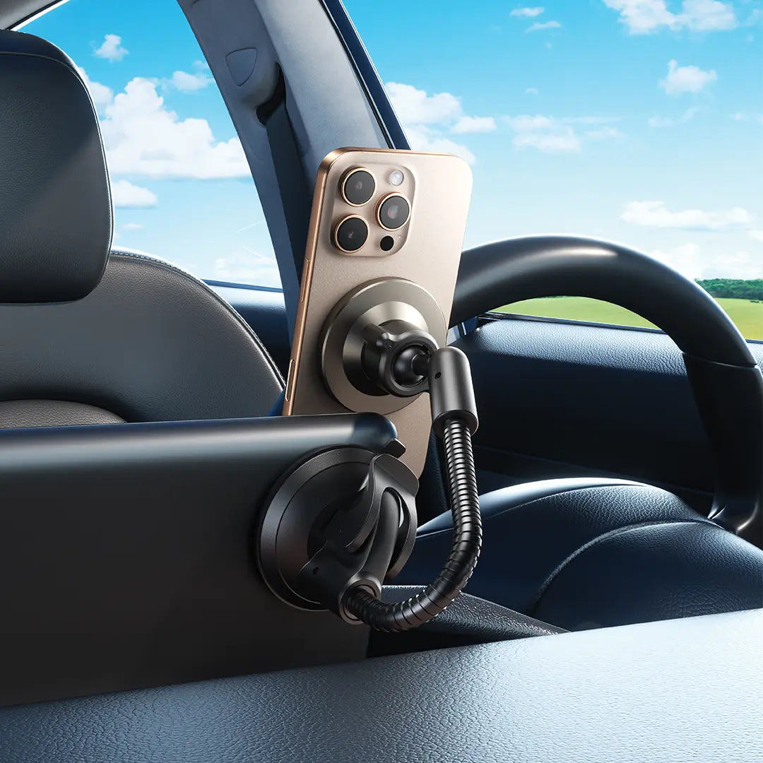 Green Lion GX-65 Magsafe Car Phone Holder Black - ستاند سيارة ماك سيف  من كرين