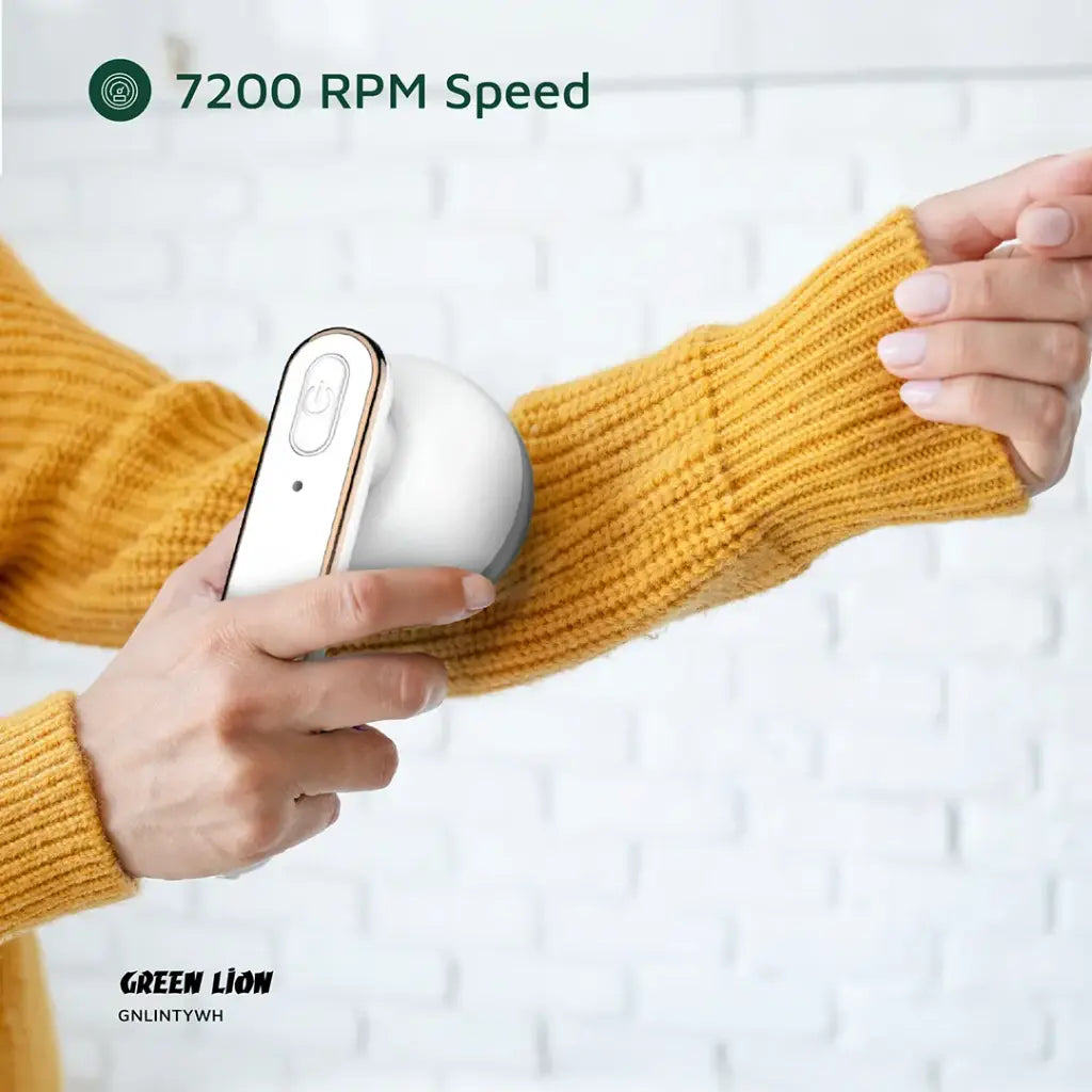 Green Lion Lint Y Lint Remover White - جهاز ازالة الوبر والشعر من كرين ابيض