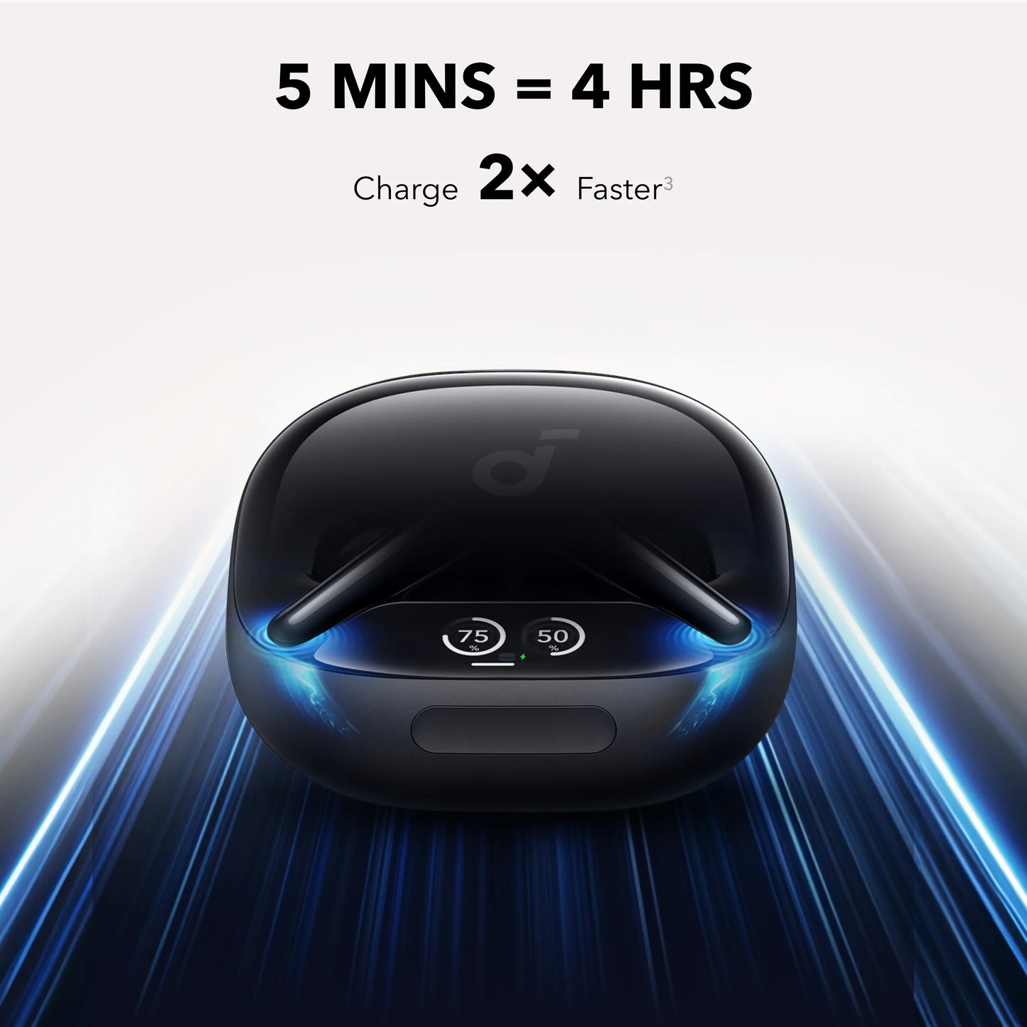 Anker Soundcore Liberty 4 Pro Black  - سماعات بلوتوث بتقنية الغاء الضوضاء من انكر اسود