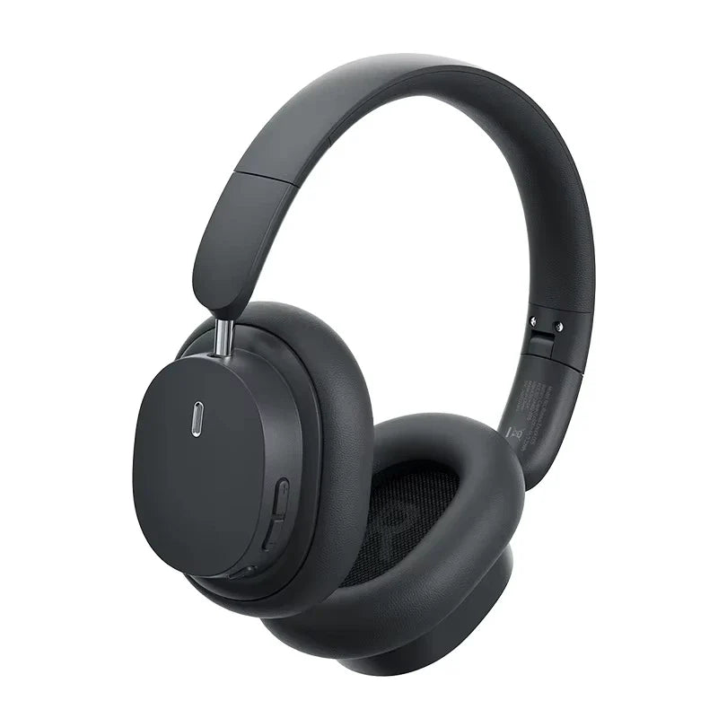 BASEUS BOWIE D05 WIRELESS HEADPHONES CLUSTER BLACK - سماعات هيدسيت لاسلكية من باسيوس اسود