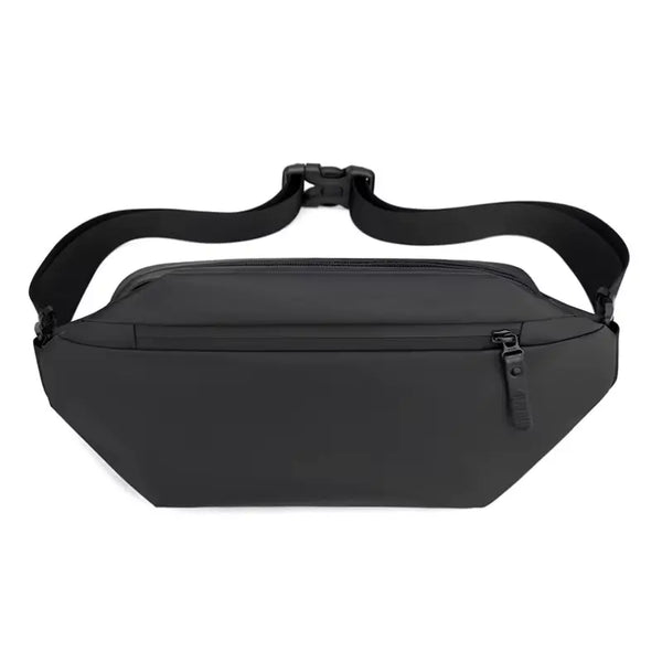 OMASKA WAIST BAG BLACK - حقيبة خصر متعددة الاستخدامات للرجال من اوماسكا اسود