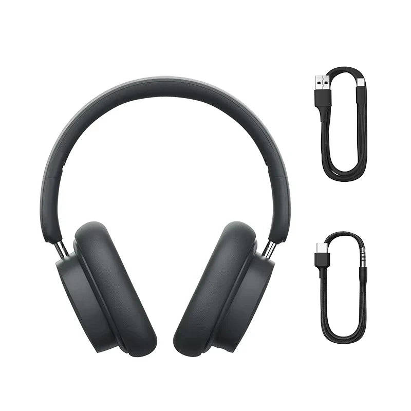 BASEUS BOWIE D05 WIRELESS HEADPHONES CLUSTER BLACK - سماعات هيدسيت لاسلكية من باسيوس اسود