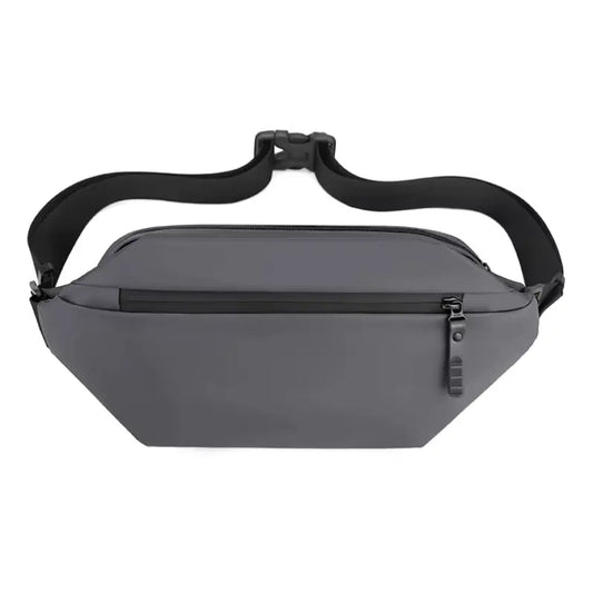 OMASKA 1100-GY WAIST BAG GRAY - حقيبة خصر متعددة الاستخدامات للرجال من اوماسكا رمادي