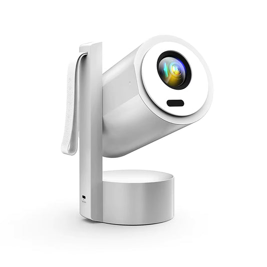 Master R3P Smart 4K Portable Projector With Battery 250 ANSI Dual Wifi Auto Focus Android 13 Gray - داتا شو الذكي المحمول بدقة 4K مع بطارية من ماستر