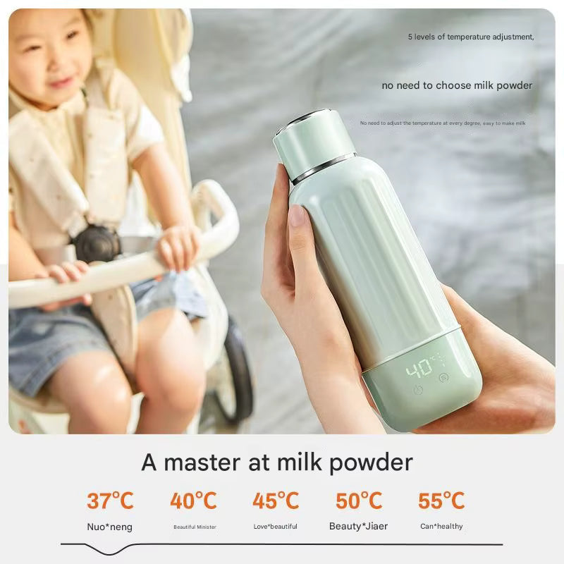 MODONG WIRELESS PORTABLE BABY MILK THERMOS MIXER - جهاز تحضير وتسخين حليب الاطفال الذكي المحمول بسعة 500 مل