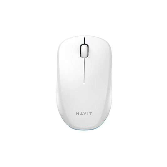 Havit MS66GT 2.4Ghz Wireless Mouse White + Blue - ماوس لاسلكي من هافيت