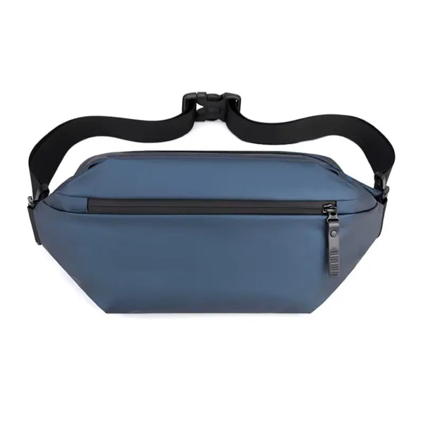 OMASKA WAIST BAG BLUE - حقيبة خصر متعددة الاستخدامات للرجال من اوماسكا ازرق