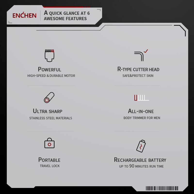 ENCHEN BEARDO 2 TRIMMER - ماكنة حلاقة متعددة الاستخدامات من انشين