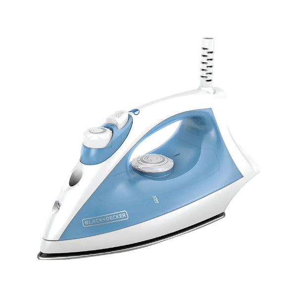 Black&Decker X2000-B5 STEAM IRON 2200W blue/white - مكوى بخارية سيراميكية 2200 واط من بلاك اند ديكر ازرق/ابيض