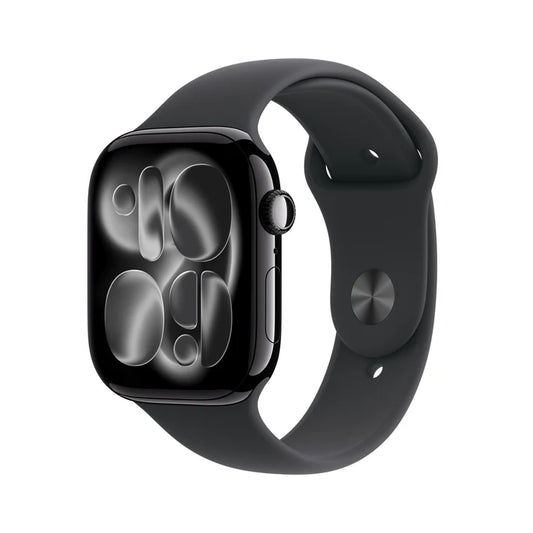 APPLE WATCH SERIES 11 46MM JET BLACK M/L - ابل ووتش سيريس 11 قياس 46 ملم لون جيت بلاك - سوار M/L