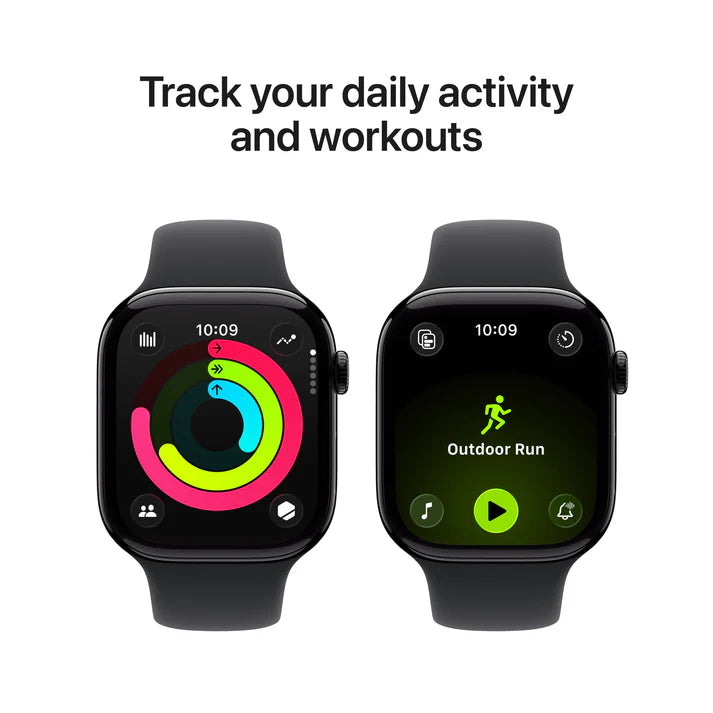 APPLE WATCH SERIES 11 46MM JET BLACK M/L - ابل ووتش سيريس 11 قياس 46 ملم لون جيت بلاك - سوار M/L