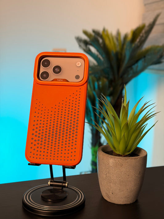 KAJSA CASE FOR IPHONE 17 PRO MAX ORANGE- كفر كاجسا برتقالي للايفون 17 برو ماكس
