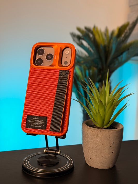 KAJSA CASE FOR IPHONE 17 PRO MAX ORANGE - كفر ايفون 17 برو ماكس من كاجسا برتقالي