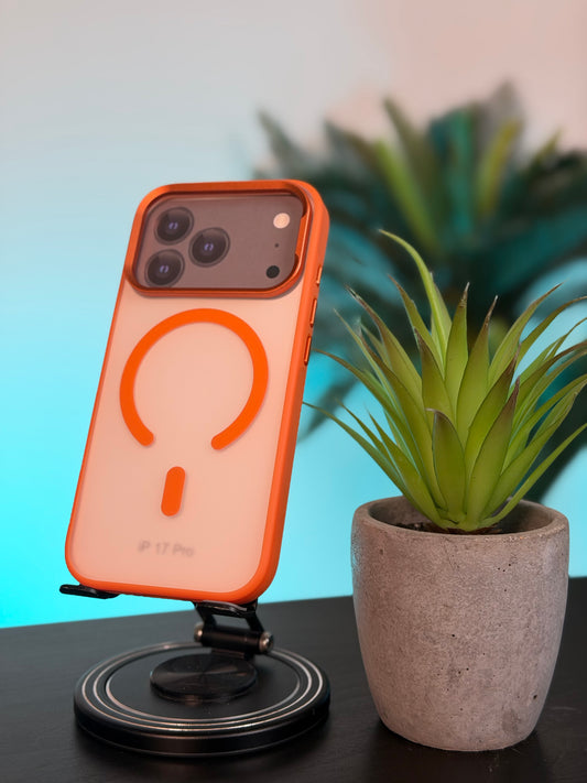 IPEFET CASE MAGFASE FOR IPHONE 17 PRO  ORANGE- كفر ماك سيف برتقالي للايفن 17 برو