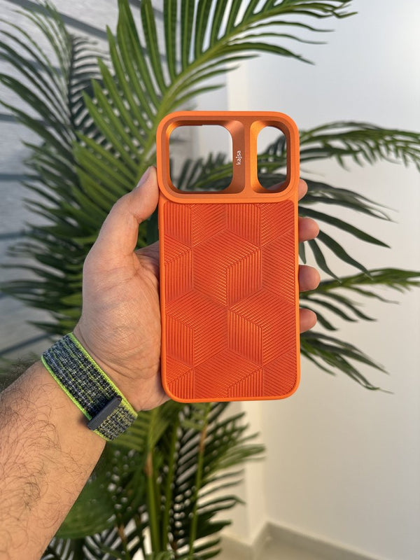 KAJSA CASE FOR IPHONE 17 PRO MAX ORANGE - كفر ايفون 17 برو ماكس من كاجسا برتقالي