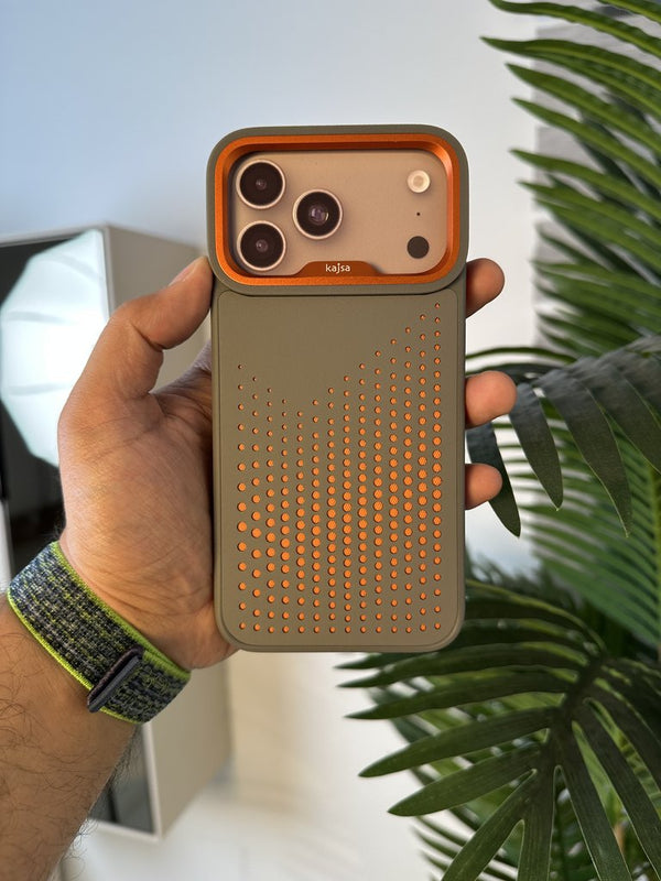 KAJSA CASE FOR IPHONE 17 PRO MAX GRAY - كفر ايفون 17 برو ماكس من كاجسا رمادي