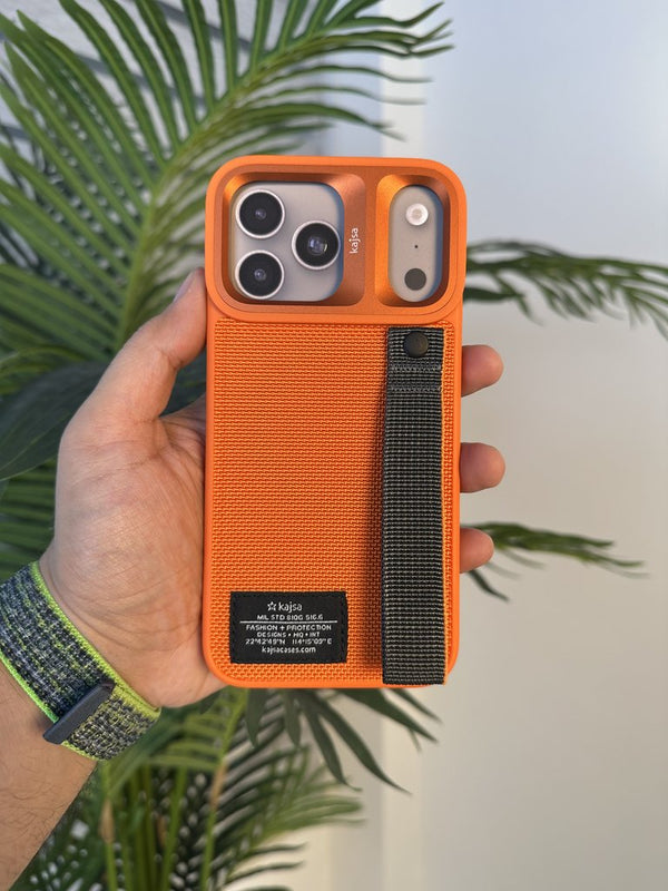 KAJSA CASE FOR IPHONE 17 PRO MAX ORANGE - كفر ايفون 17 برو ماكس من كاجسا برتقالي