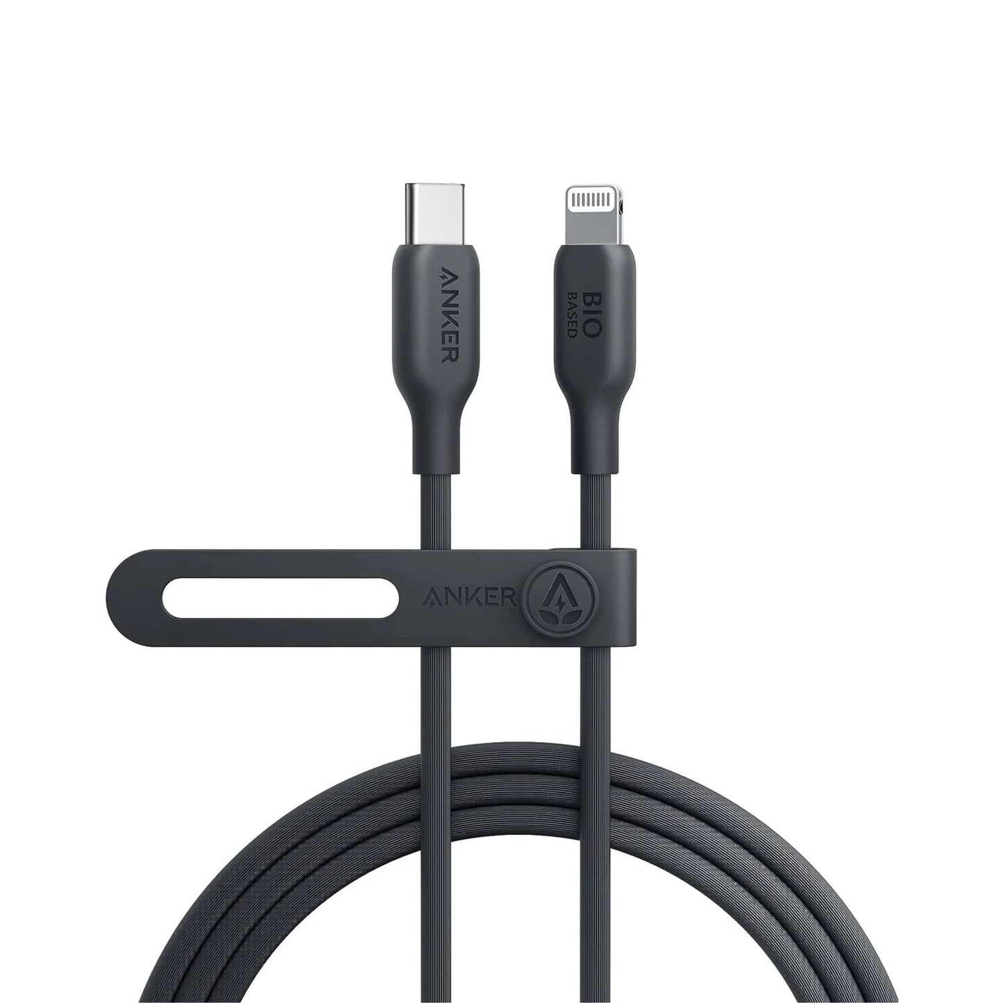 Anker 542 USB-C to Lightning Cable (Bio-Based) 3ft - كيبل تايب سي لايتننغ 30 واط من انكر اسود
