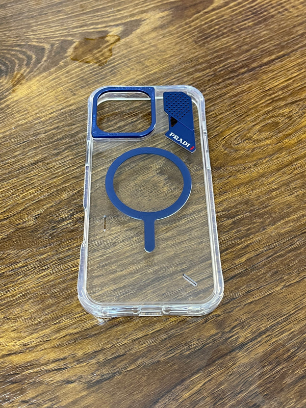 PRADI CASE FOR IPHONE 16 PRO MAX BLUE - كفر ايفون 16 برو ماكس ماك سيف ازرق
