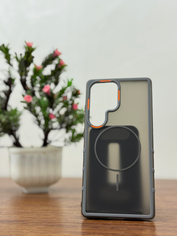 YOTOO CASE FOR S25 ULTRA GRAY - كفر ماك سيف رصاصي للسامسونك اس 25 الترا