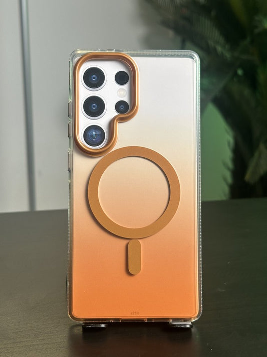 TKNY CASE WITH MAGSAFE FOR SAM GALAXY S25 ULTRA BROWN - كفر سامسونج اس 25 الترا ماك سيف جوزي