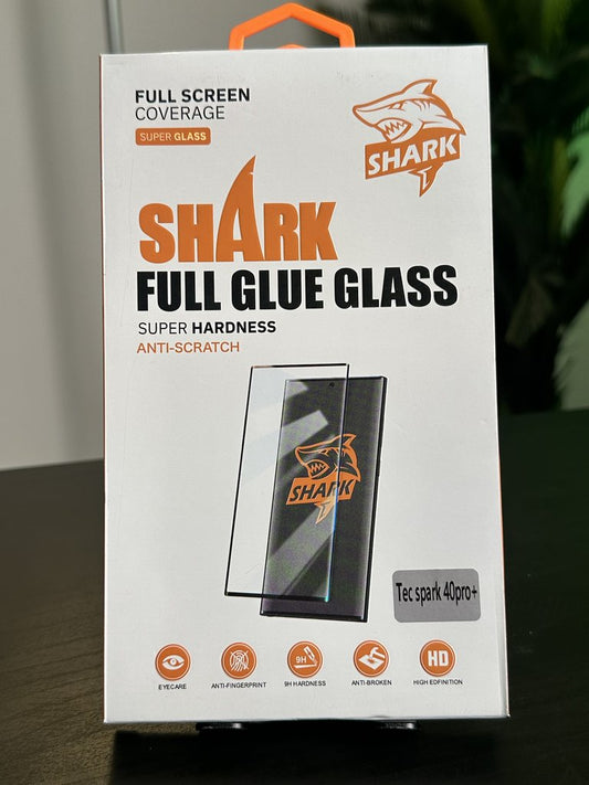 SHARK TEMPERED GLASS FOR TECNO COMEN 40 PRO PLUS - لاصق شاشة للتكنو كامون 40 برو بلس