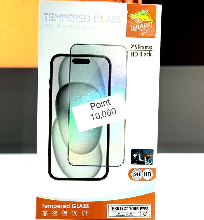 SHARK GLASS FOR IPHONE 15 PRO MAX - لاصق زجاج ايفون ١٥ برو ماكس