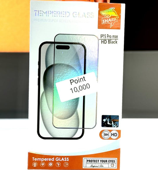 SHARK GLASS FOR IPHONE 15 PRO MAX - لاصق زجاج ايفون ١٥ برو ماكس