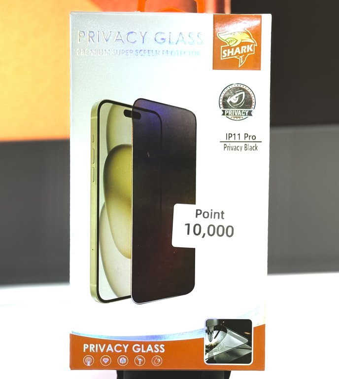 SHARK GLASS FOR IPHONE 11 PRO- لاصق زجاج ايفون ١١ برو