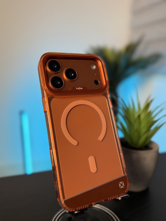 KAJSA CASE FOR IPHONE 17 PRO MAX ORANGE - كفر ايفون 17 برو ماكس ماك سيف من كاجسا برتقالي