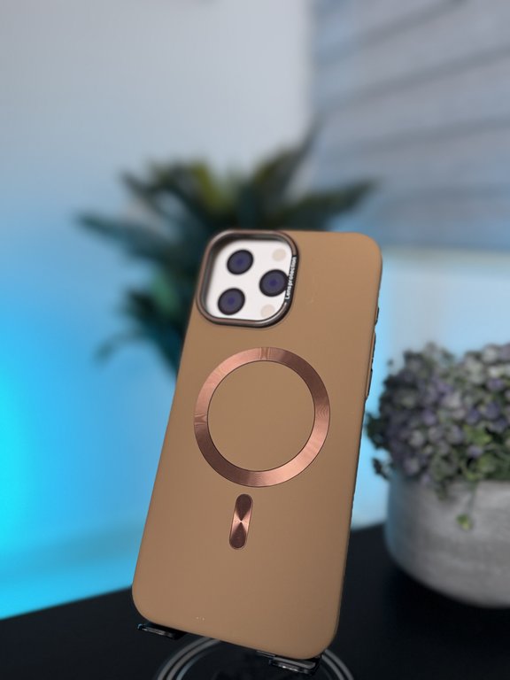 RV CASE FOR IPHONE 16 PRO MAX BROWN - كفر ماك سيف للايفون 16 برو ماكس جوزي