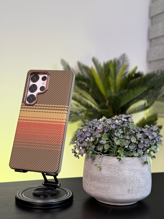 LY56 CASE FOR SAMSUNG S25 ULTRA YELLOW - كفر كاربون قطعتين للسامسونك اس 25 الترا