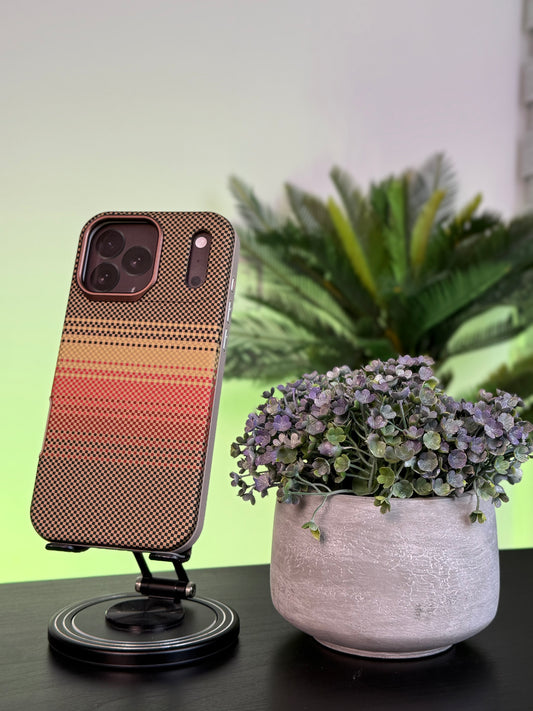 LY56 CASE FOR IPHONE 17 PRO MAX YELLOW - كفر كاربون فايبر قطعتين للايفون 17 برو ماكس