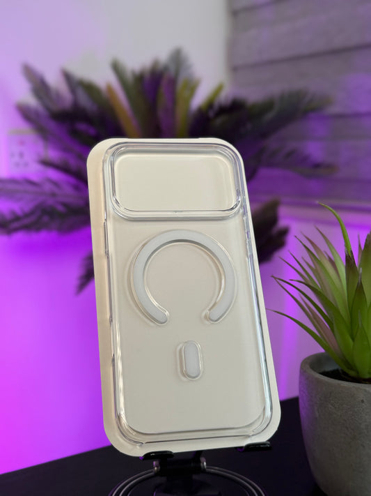 CLEAR CASE FOR IPHONE 17 PRO MAX - كفر ايفون 17 برو ماكس ماك سيف شفاف