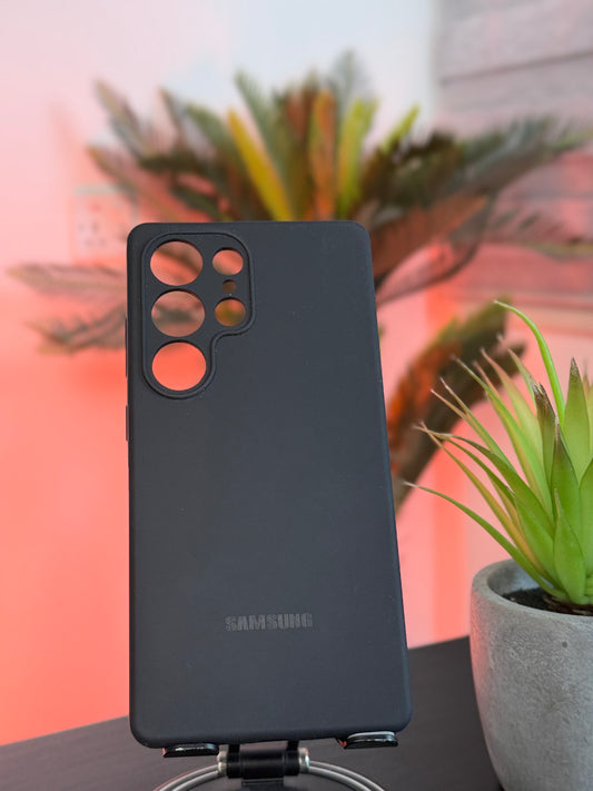 SAMSUNG SILICONE CASE FRO S25 ULTRA BLACK - كفر سليكون اسود للسامسونك اس 25 الترا