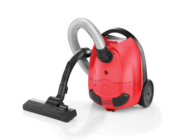 Black&Decker VM1200-B5 Vacuum cleaner 1000W red - مكنسة كهربائية محمولة سلكية 1000 واط مع كيس غبار سعة 1 لتر من بلاك اند ديكر