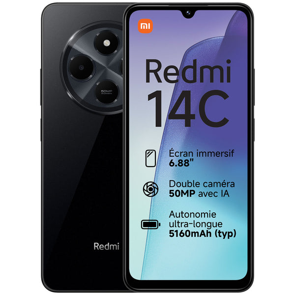 REDMI 14C 256/8 GB BLACK - ريدمي 14 سي 256/8 جيجابايت اسود